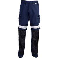 High Visibility Pants, Poly-Cotton, 32, Navy Blue Auto-Cam