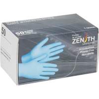 Gants jetables en paquets pour distributeur, Moyen, Nitrile, 4,5 mils, Sans poudre, Bleu Auto-Cam