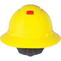Full Brim Hardhat with Uvicator Sensor, Ratchet Suspension, ANSI Type I Auto-Cam