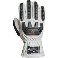 Endura&reg; 378GKGVBE Cut & Impact Resistant Gloves, Small, Goatskin Palm, Driver Cuff Auto-Cam