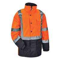Parka thermique GloWear 8384 de Type R, Orange haute visibilit&eacute;, Grand Auto-Cam