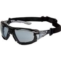 Z2900 Series Safety Glasses with Foam Gasket, Grey/Smoke Lens, Anti-Scratch, ANSI Z87+/Meets/Exceeds CSA Z94.3 Auto-Cam