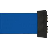 Barrière à fixation murale avec ruban magnétique, Acier, Fixation par vis, 7', Ruban Bleu SGR025 | Auto-Cam