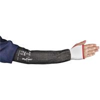 HyFlex&reg; 11-281 Series Wide Cut Resistant Sleeve with Thumbhole, Intercept, 22", ASTM ANSI Level A4, Grey Auto-Cam