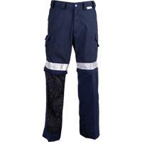 All-Season High Visibility Ventilated Pants, Poly-Cotton, 26, Navy Blue Auto-Cam