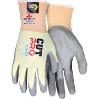 Gants enduits r&eacute;sistant &agrave; la coupe Cut Pro, Taille Moyen, Calibre 15, Rev&ecirc;tement Polyur&eacute;thane, Enveloppe en Kevlar, ASTM ANSI niveau A2 Auto-Cam