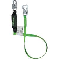 Miller&reg; BackBiter&reg; Tie-Back Lanyard, 6', Locking Snap Hook Center, Locking Snap Hook Leg Ends, Nylon/Polyester Auto-Cam