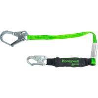 Miller&reg; HP Shock-Absorbing Lanyard, 4', Locking Rebar Hook Center, Locking Snap Hook Leg Ends, Polyester Auto-Cam