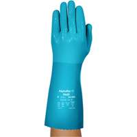 AlphaTec&reg; 04-003 Chemical Resistant Gloves, Size 8, 14" L, Nitrile/PVC, Fleece Inner Lining, Winter Weight Auto-Cam