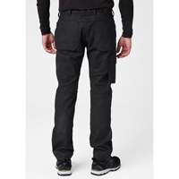 Pantalons d'entretien Oxford, Poly-coton, Noir, Taille 30, Entrejambe 30 SGU533 | Auto-Cam