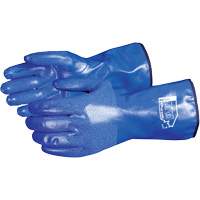 North Sea Chemical Resistant  Gloves, Size Small, 11" L, Nitrile, Fleece Inner Lining, Winter Weight Auto-Cam
