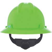 V-Gard&reg; Slotted Full-Brim Hardhat, Meets CSA Type 1, Ratchet Suspension, Non-Vented Auto-Cam