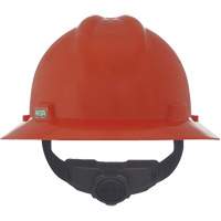 V-Gard&reg; Slotted Full-Brim Hardhat, Meets CSA Type 1, Ratchet Suspension, Non-Vented Auto-Cam