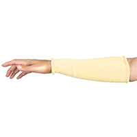 Contender Cut-Resistant Composite-Knit Sleeves, Aramid, 18", ASTM ANSI Level A5, Yellow Auto-Cam