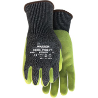 Gants r&eacute;sistant &agrave; la coupe Stealth Dog Fight, Taille Moyen, Rev&ecirc;tement Nitrile, Enveloppe en Fibre de verre/PEHP/Nylon/Acier inoxydable, ASTM ANSI niveau A5 Auto-Cam