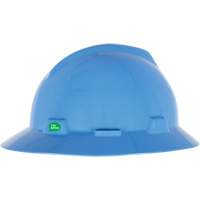 V-Gard&reg; GREEN Slotted Full Brim Hard Hat, Meets CSA Type 1, Ratchet Suspension Auto-Cam