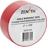 Ruban pour marquage d'all&eacute;es, 2" x 108', PVC, Rouge Auto-Cam
