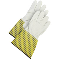 Gants d'ajusteur traditionnels, Grand, Paume en Cuir fleur de vache, Doublure en Molleton Auto-Cam