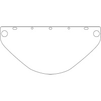 Visi&egrave;re de s&eacute;curit&eacute; universelle Dynamic, Polycarbonate, Teinte Transparent Auto-Cam