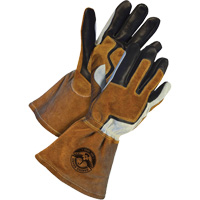 Gants de soudage &agrave; l'arc MIG Gander Brand, Cuir fleur de vache, Taille T-petit Auto-Cam