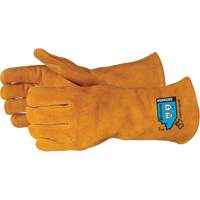 Endura&reg; Deluxe Cut-Resistant Welding Gloves, Split Cowhide, Size Small Auto-Cam