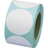 Pastilles de marquage colorées, Cercle, 3" lo x 3" la, Blanc, Vinyle SGW778 | Auto-Cam