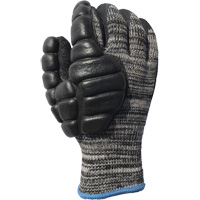 Gants antichocs enduits pour le martelage, 8/Moyen, Paume en Synth&eacute;tique, Poignet &eacute;lastique Auto-Cam