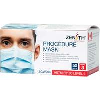 Disposable Procedure Face Masks, ASTM F2100 Level 3, Class 1 Auto-Cam