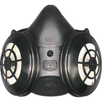 Comfort-Air&reg; 400Nx Black Half Mask without Exhalation Valve N95 Kit, Elastomer/Rubber, Small/Medium Auto-Cam