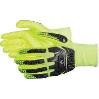 Dexterity&reg; Anti-Impact High-Visibility Gloves, Small, Foam Nitrile Palm, Elastic Cuff Auto-Cam