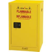 Flammable Aerosol Storage Cabinet, 12 gal., 1 Door, 23" W x 35" H x 18" D Auto-Cam