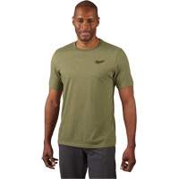 T-shirt de travail hybride, Hommes, Petit, Vert Auto-Cam