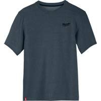T-shirt de travail hybride, Hommes, Petit, Bleu Auto-Cam