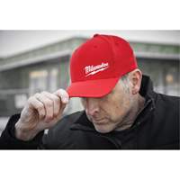 Casquette ajust&eacute;e Flexfit, Rouge, Poly-coton Auto-Cam