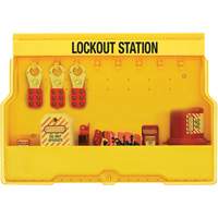 Premier Electrical Lockout Station, None Padlocks, 16 Padlock Capacity, Padlocks Not Included Auto-Cam
