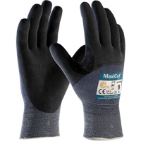 Gants r&eacute;sistants aux coupures en tricot sans couture ATG MaxiCut Ultra, Taille Grand, Calibre 15, Rev&ecirc;tement Nitrile, Enveloppe en Fil technique, ASTM ANSI niveau A3/EN 388 niveau 5/EN 388 niveau C Auto-Cam
