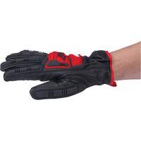 Goatskin Impact Gloves, Small, Grain Leather Palm Auto-Cam