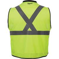Performance Safety Vest, High Visibility Lime-Yellow, 4X-Large/5X-Large Auto-Cam