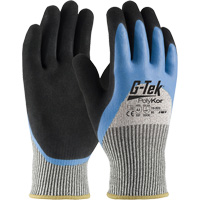 Gants isol&eacute;s r&eacute;sistants aux coupures G-Tek PolyKor, Taille Petit, Calibre 13, Rev&ecirc;tement Latex de caoutchouc, Enveloppe en Fil technique, ANSI/ISEA 105 niveau 3 Auto-Cam
