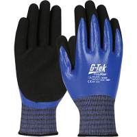 Gants r&eacute;sistants aux coupures G-Tek PolyKor X7, Taille Petit, Calibre 18, Rev&ecirc;tement Nitrile, Enveloppe en Fil technique, ANSI/ISEA 105 niveau 4 Auto-Cam