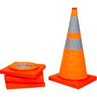 Collapsible Traffic Cone, 28" H, Orange SHA820 | Auto-Cam