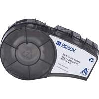 Self-Laminating Wrap Around Labels with Ribbon, Black Auto-Cam
