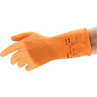 AlphaTec&reg; 87-320 Chemical-Resistant Gloves, Size 9.5, 11.8" L, Rubber Latex, Cotton/Flock-Lined Inner Lining, 17-mil Auto-Cam