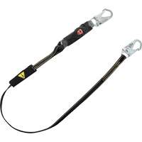 V-Series Welding Energy Absorbing Lanyard, 6', Snap Hook Center, Snap Hook Leg Ends, Kevlar&reg;/Metal/Nylon Auto-Cam