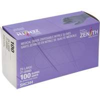 Medical Grade Disposable Gloves, 2X-Large, Nitrile, 6-mil, Powder-Free, Black, Class 2 Auto-Cam