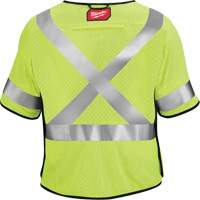 Breakaway Mesh Safety Vest, Black/High Visibility Lime-Yellow, Medium/Small Auto-Cam
