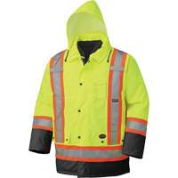 5021BB Manteau imperm&eacute;able 7 en 1, Jaune lime haute visibilit&eacute;, T-petit Auto-Cam