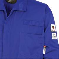 7779 FR-Tech&reg; 88/12 Arc Rated Flame Resistant Coveralls, Size 36, Royal Blue Auto-Cam