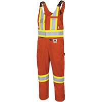 7712 FR-Tech&reg; Flame-Resistant Overalls, Small, High Visibility Orange Auto-Cam