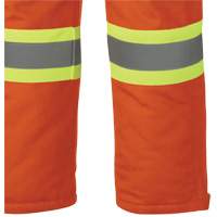 5534A Flame-Resistant Quilted Safety Overalls, Small, Orange Auto-Cam